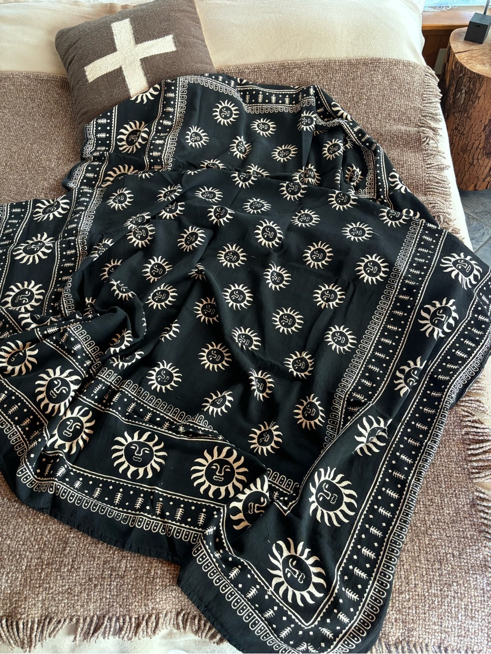 Boho Cotton Bedspread/Tablecloth